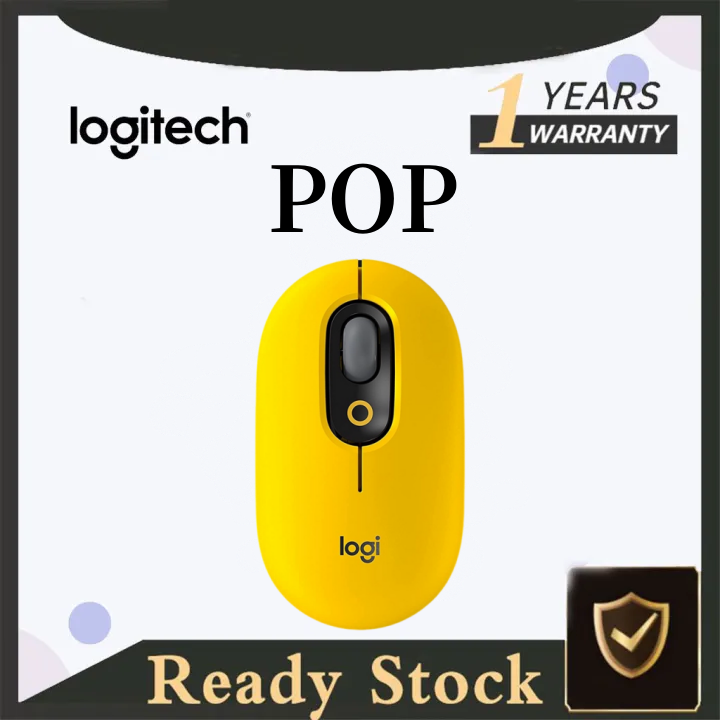 【100% Original】 Logitech POP Mouse, Wireless Mouse with Customizable Emojis