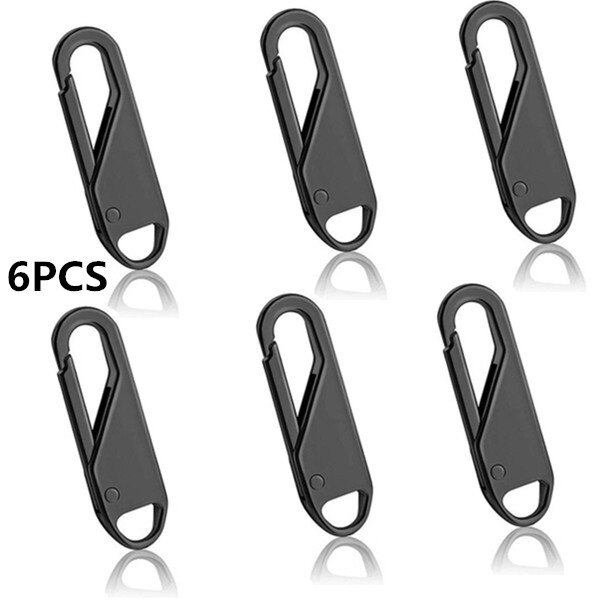 Dream Hunter 6 Pcs/lot Removable Detachable Zipper Pull Pull-Head Pull-Down Bag School Bag Down Jacket Coat Universal Zipper Buckle Diy 2021