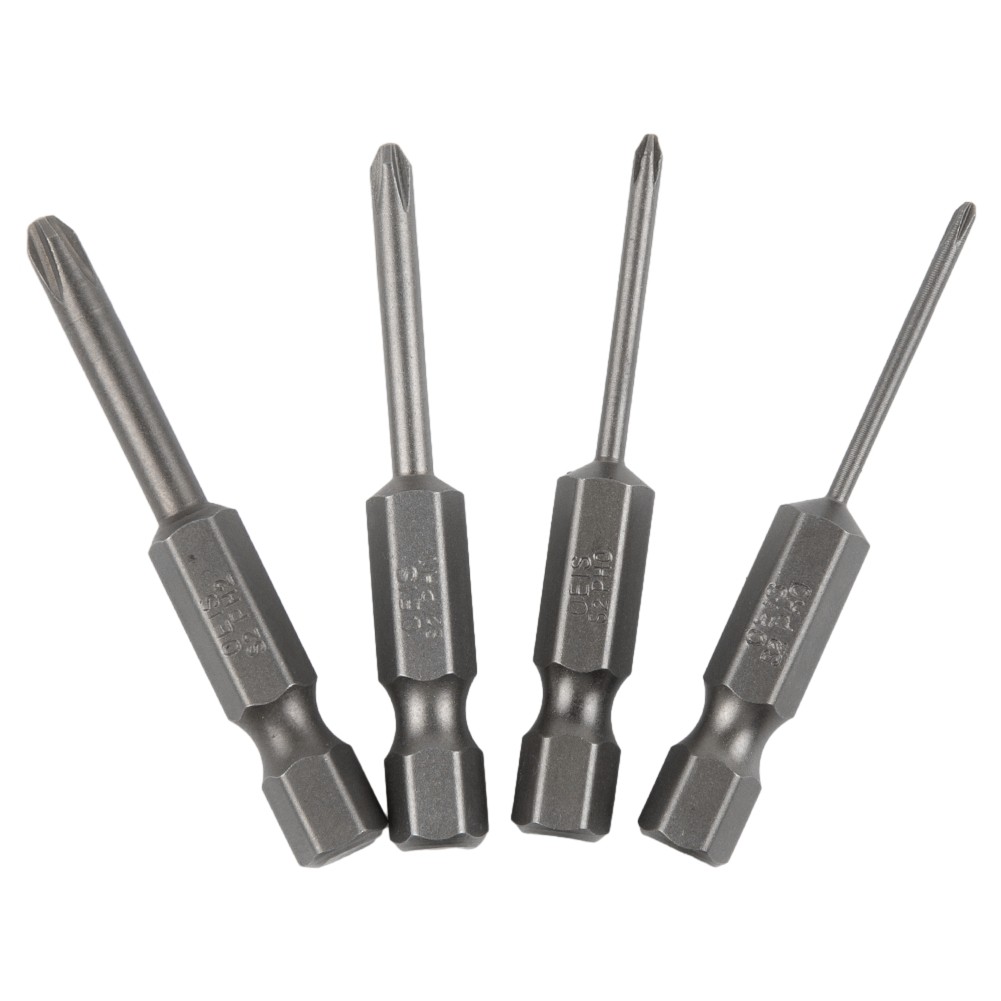 4pcs Hex-Shank 50mm Cross Screwdriver Bits Electric-Driver Tools PH00 PH1 PH2
