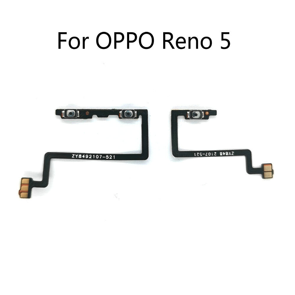 Nút Phím Bên Âm Lượng Nguồn Cho OPPO Reno 5 Pro 5pro Cáp Mềm Công Tắc Bật Tắt Linh Kiện Sửa Chữa Thay Thế Linh Hoạt