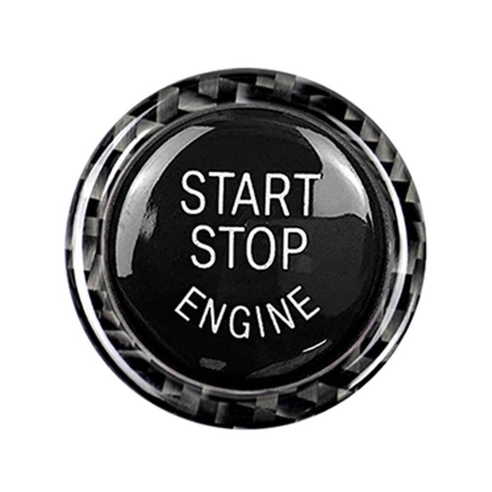 For BMW E90 E91 E92 E93 320i Car Engine Start Stop Button Replace Cover Trim Sticker Carbon Fiber Switch Car Styling Accessories