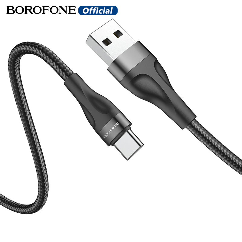 BOROFONE BX61 Fast Charging 3A/2.4A Data Cable For Lightning Type-C Micro For iPhone HUAWEI OPPO ViVO Xiaomi Samsung Redmi USB Cord 1M Cable