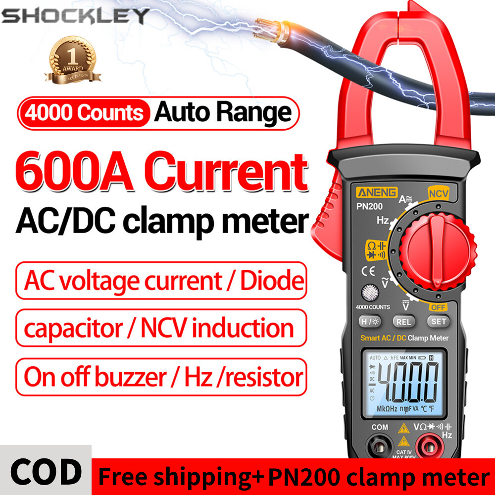 Shockley ANENG AC/DC Clamp Meter High Precision Anti Burning Electrician Multi-function Digital Clamp Meter Capacitance Resistance Ammeter