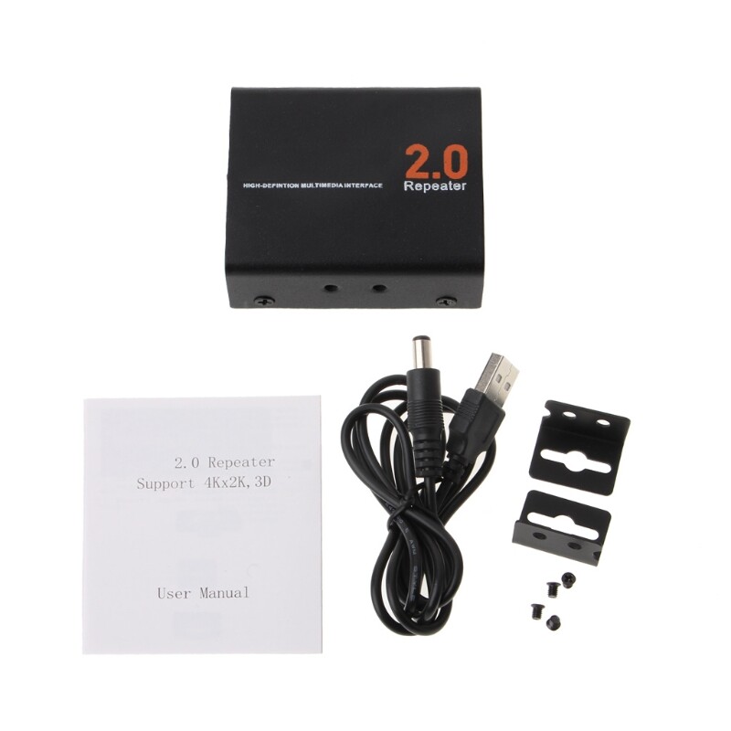 Hdmi-compatible 2.0 eater signal amplifier extender adapter 2160p 3d 4kx2k
