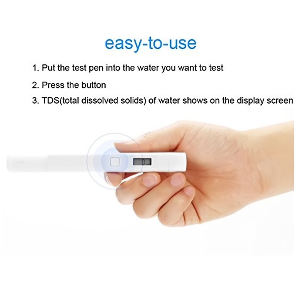 Cảm Biến Thông Minh Bút Đo TDS Chuyên Nghiệp Cầm Tay Xiaomi Bút Phát Hiện Bộ Lọc Nước Kỹ Thuật Số Máy Kiểm Tra Bỏ Túi Độ Tinh Khiết Chất Lượng Đo Lường Chống Nước IPX6