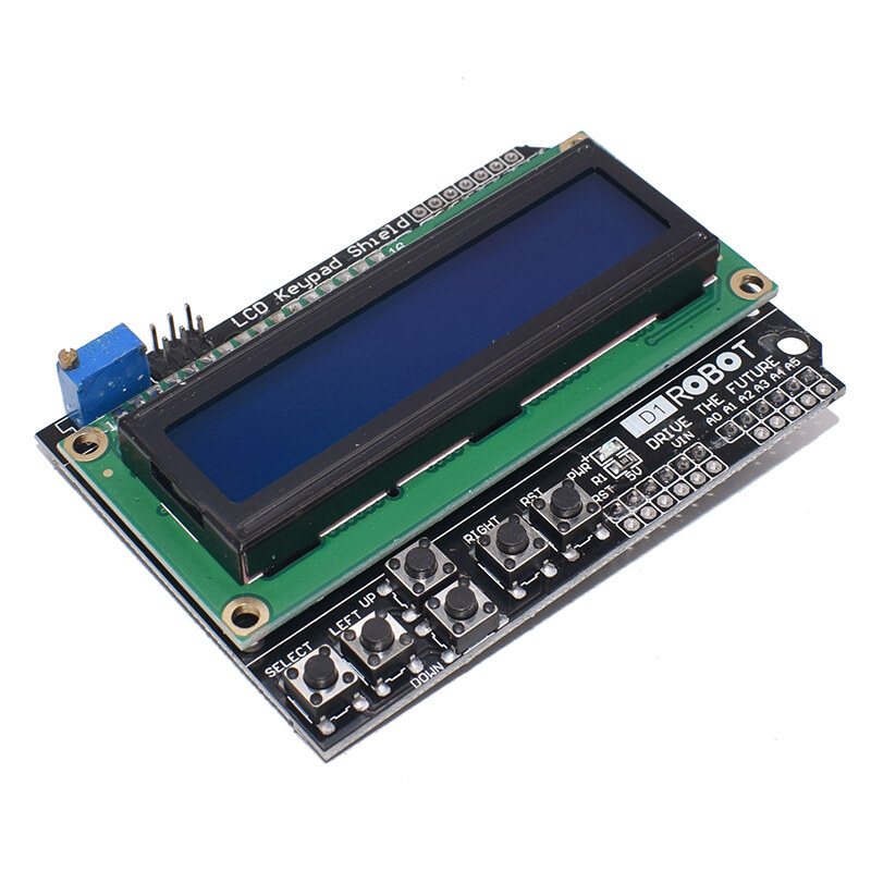 1PCS LCD Keypad Shield LCD1602 LCD 1602 Module Display For Arduino ATMEGA328 ATMEGA2560 raspberry pi UNO blue screen