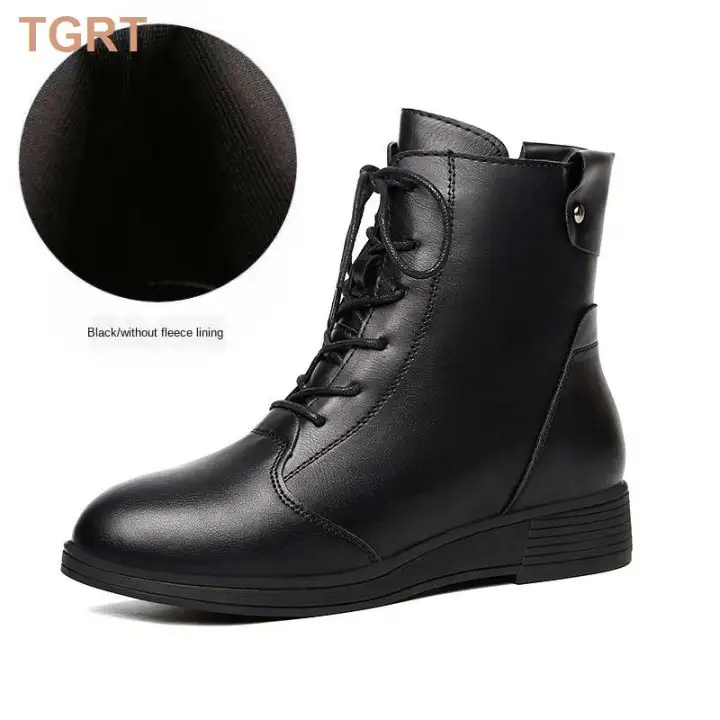 leather platform boots womens