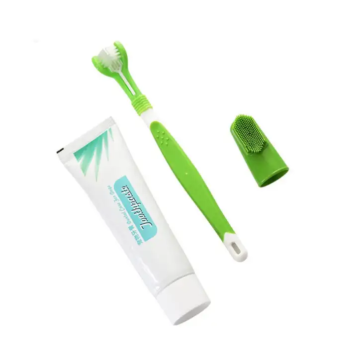 Ahlisenshop Anjing Tiga Kepala Sikat Gigi Jari Sikat Pasta Gigi