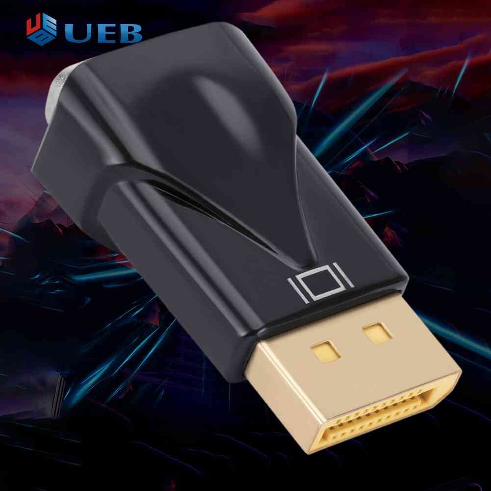 Bộ Chuyển Đổi DisplayPort Sang VGA DisplayPort Một Chiều Ổ Cắm Đực Sang VGA Bộ Chuyển Đổi Đầu Cái Không Cần Nguồn Cho Máy Chiếu PC DVD