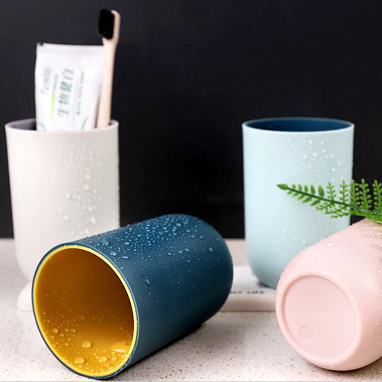[HÀNG CÓ SẴN] Cốc Uống Nước Thon Tròn Cao Cấp (2 Lớp Màu) - Ly Đánh Răng Cao Cấp