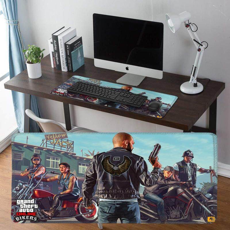 Giá 70x30x0.3 CM Game Thủ Mousepad Cao Su Chơi Game Bàn Làm Việc Kèm Khóa Edge GTA V Grand Theft Auto phong cách 2
