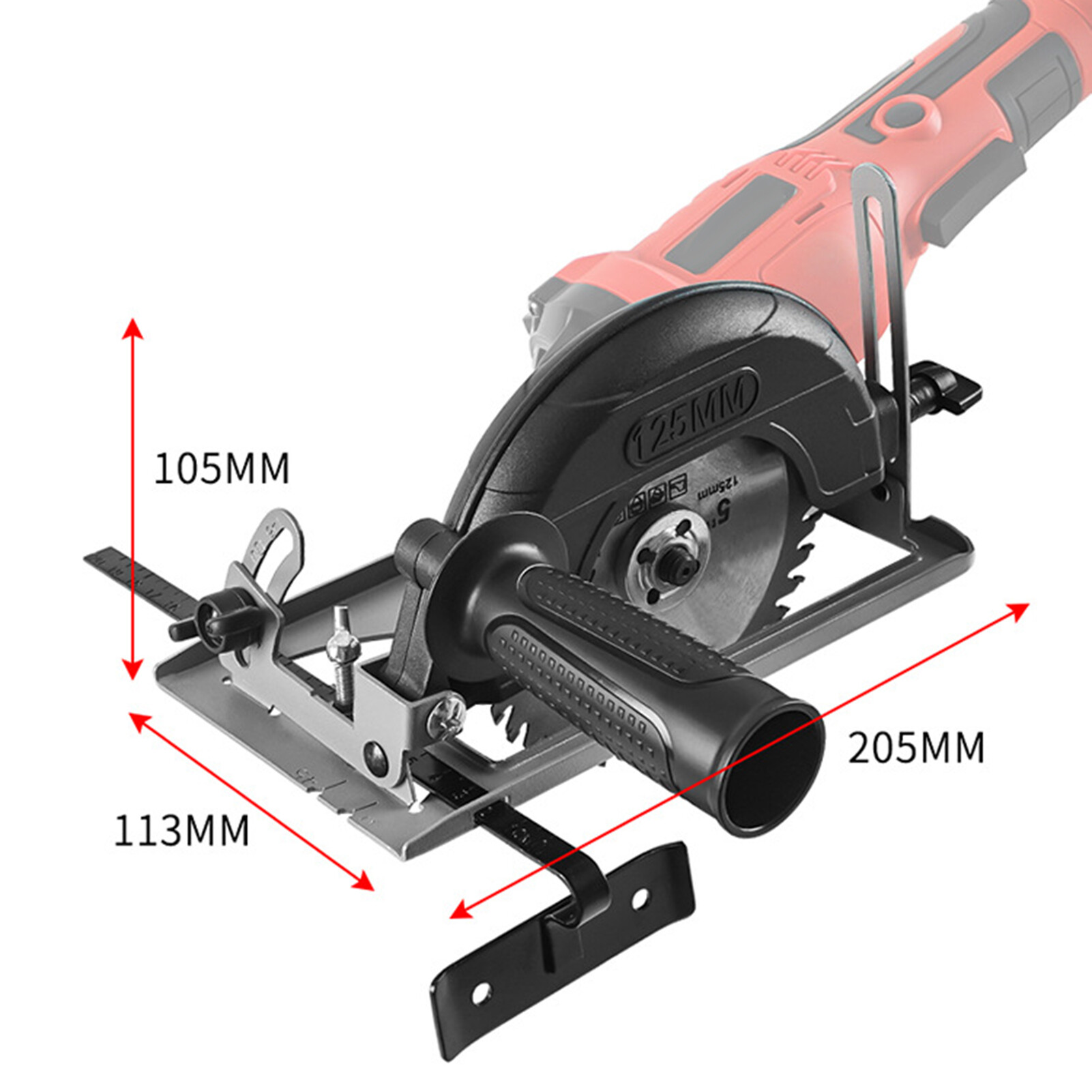 Licao Lighting 1 Set Angle Grinder Bracket 45 Degree Bevel Cut Depth Adjustable Angle Grinder Modification Bracket Home Use Angle Grinder Bracket