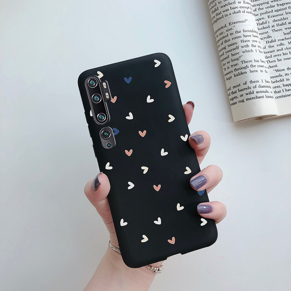 Case for Xiaomi Mi Note 10 / Note 10 Pro / Mi CC9 Pro Phone Case Soft Matte Silicone Painted Back Cover Casing