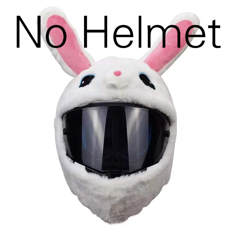 Easter bunny Cover Plush Hat for Helmet Fallface Module Helmet Openface Helmet