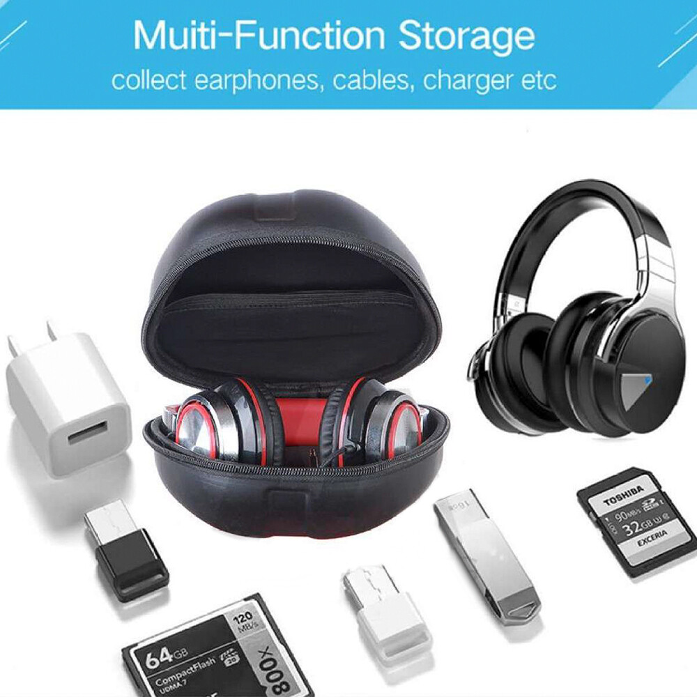 Hộp Tai Nghe Bluewow S12, Hộp Đựng Tai Nghe Du Lịch Thay Thế Bảo Vệ Vỏ Cứng, Có Thể Gập Lại