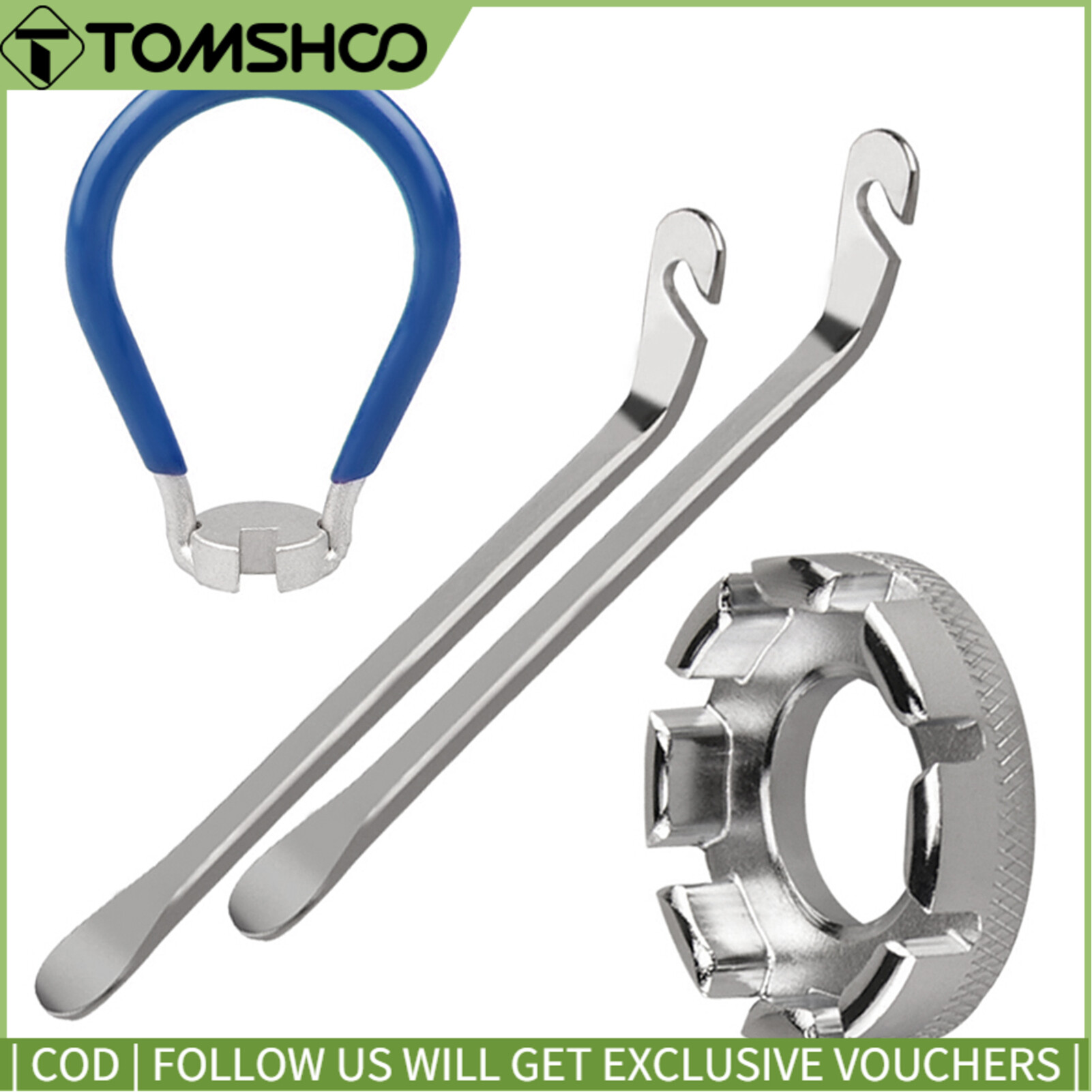 4 Pack Bike Spoke Tool Bicycle Spoke Wrench Pocket Tool 6 in 1 Bike Rim Truing Tool Correct Tool with Tire Lever