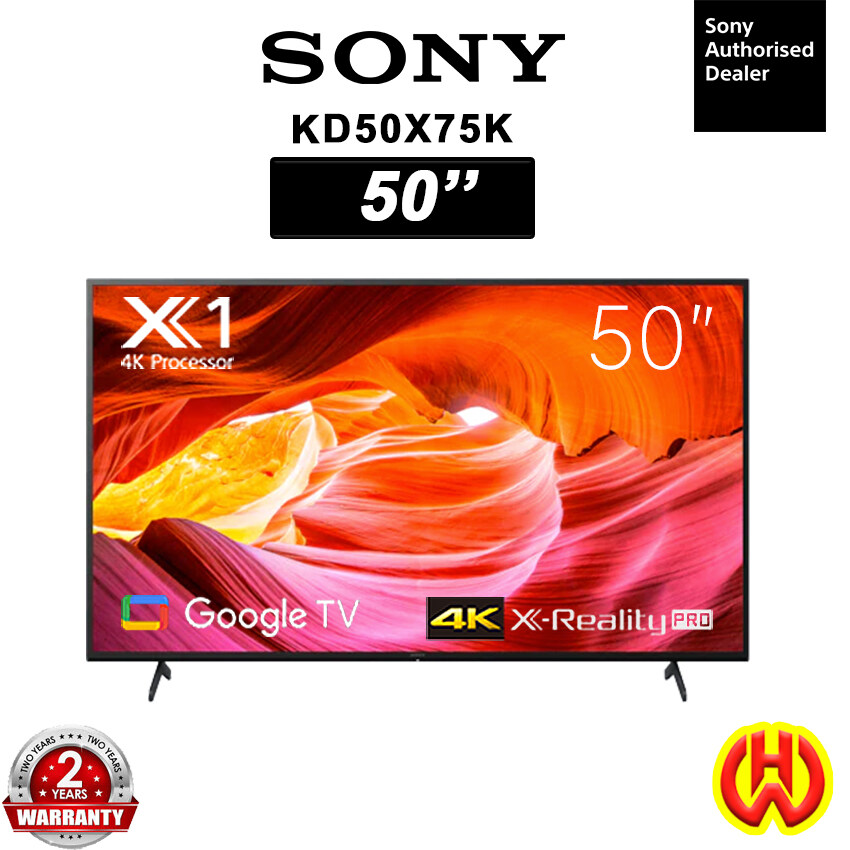 SONY 50 INCH UHD 4K GOOGLE TV KD50X75K KD-50X75K | Lazada