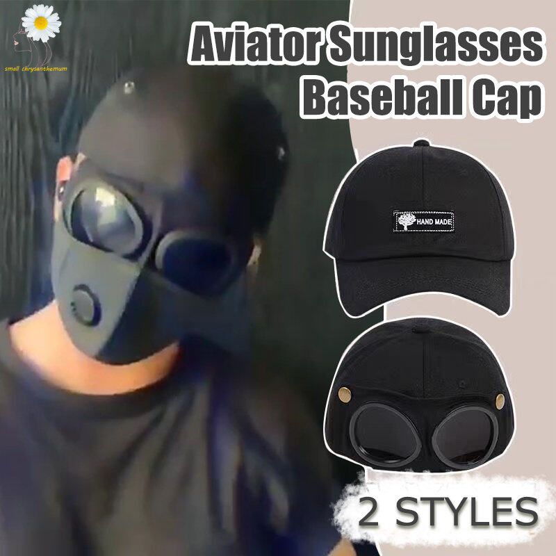 Baseball cap best sale with sunglasses