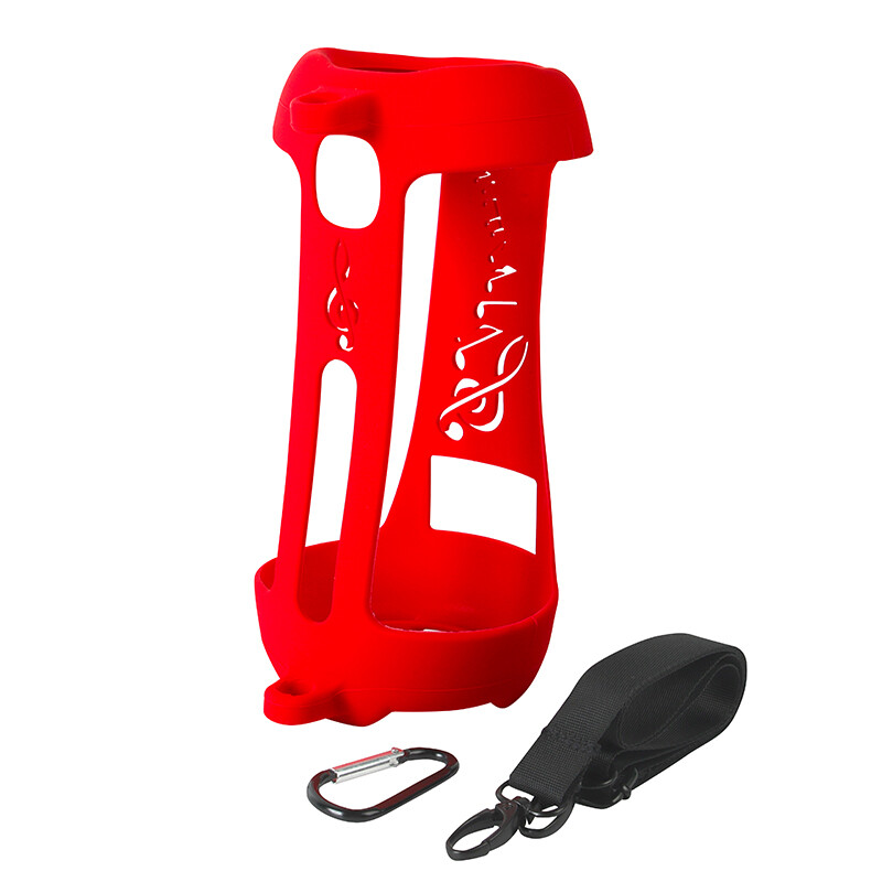 Newest Outdoor Travel Silicone Case Cover With Strap Carabiner For JBL Pulse 5 Wireless Bluetooth-compatible Speaker for JBL Pulse5 Case