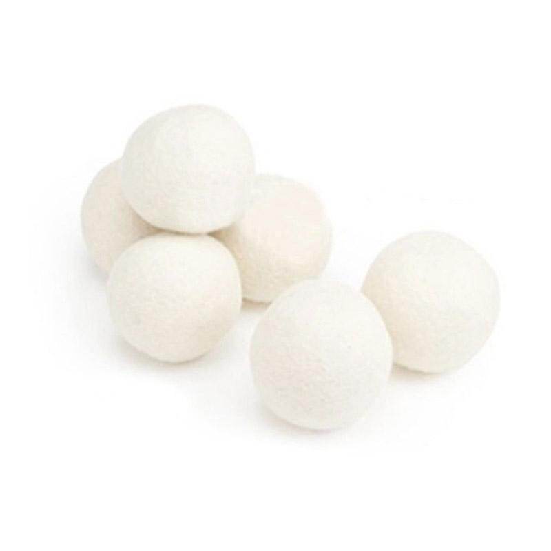 6 Pack Wool Laundry Balls Reusable Natural Organic Laundry Fabric Softener Balls Eco-Friendly Wool Dryer Balls