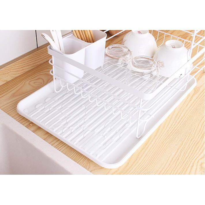 ASOTV Japanese Double Layer Dish Rack Drainer Multipurpose Kitchen Rack