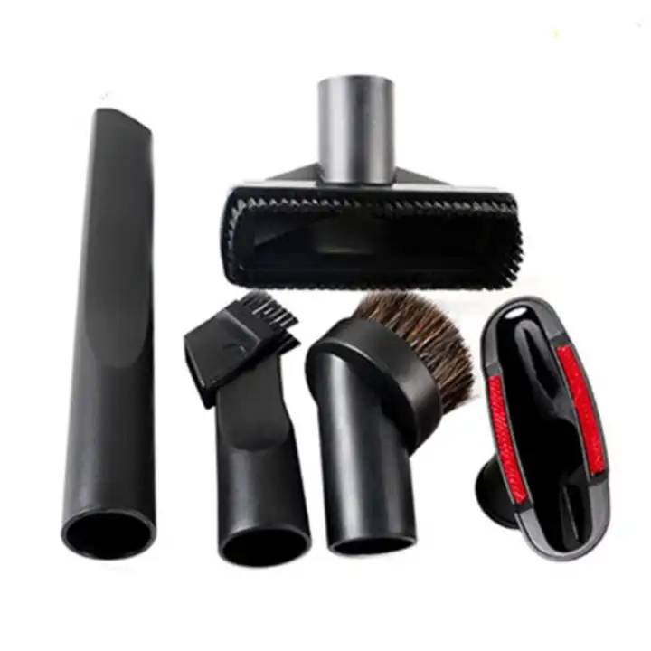 5 Pieces For Vacuum Cleaner - Vacuum Cleaner Accessories Horse Hair Round Brush Sofa Suction Long Flat Suction Two In One Flat Suction Pp Square Brush 32Mm