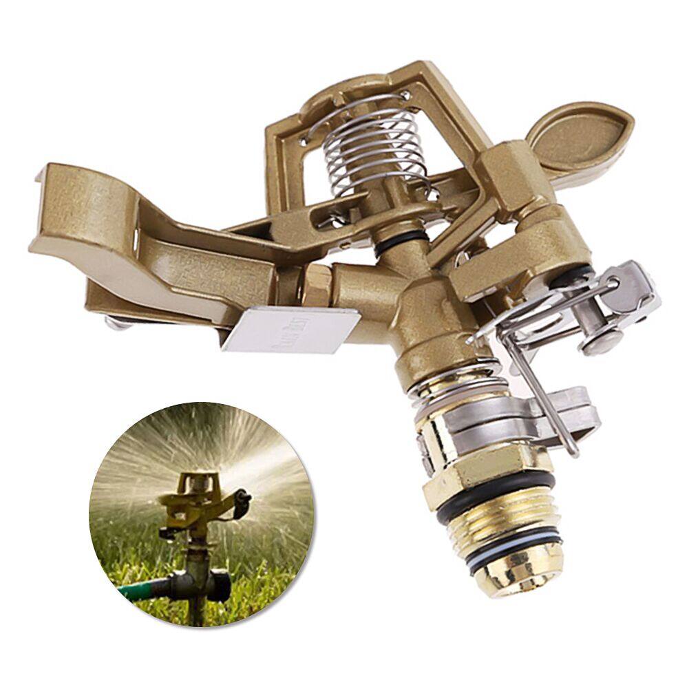 360 Degree Rotary Garden Water Sprinkler Spray Nozzle 1/2inch Rocker Arm Tool