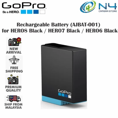GoPro Rechargeable Battery (AJBAT-001) for HERO8 Black / HERO7 Black / HERO6 Black / HERO5 Black / HERO (2018)