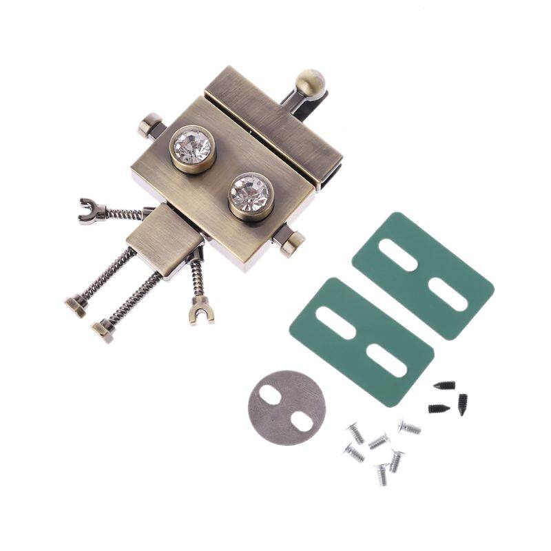 Robot Shape Clasp Turn Lock Twist Locks Metal Hardware For DIY Handbag Shoulder
