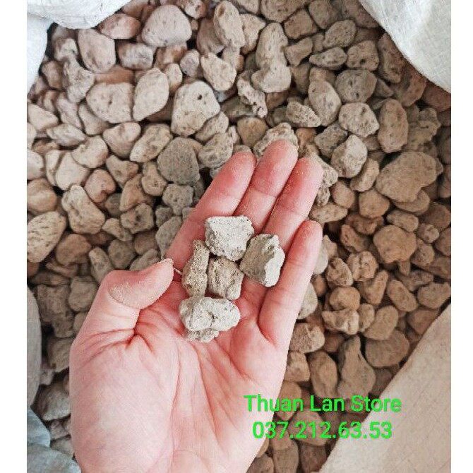 Đá pumice trồng cây size 1-2cm gói 1kg