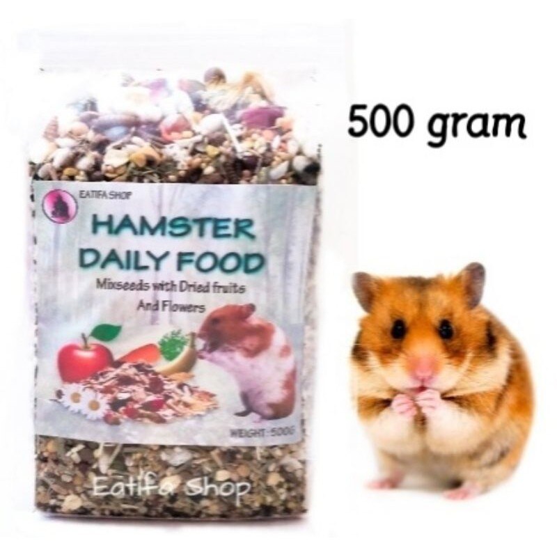 ♦☄ Daily Hamster Food Mix seed 500gram / Makanan Harian Hamster mix