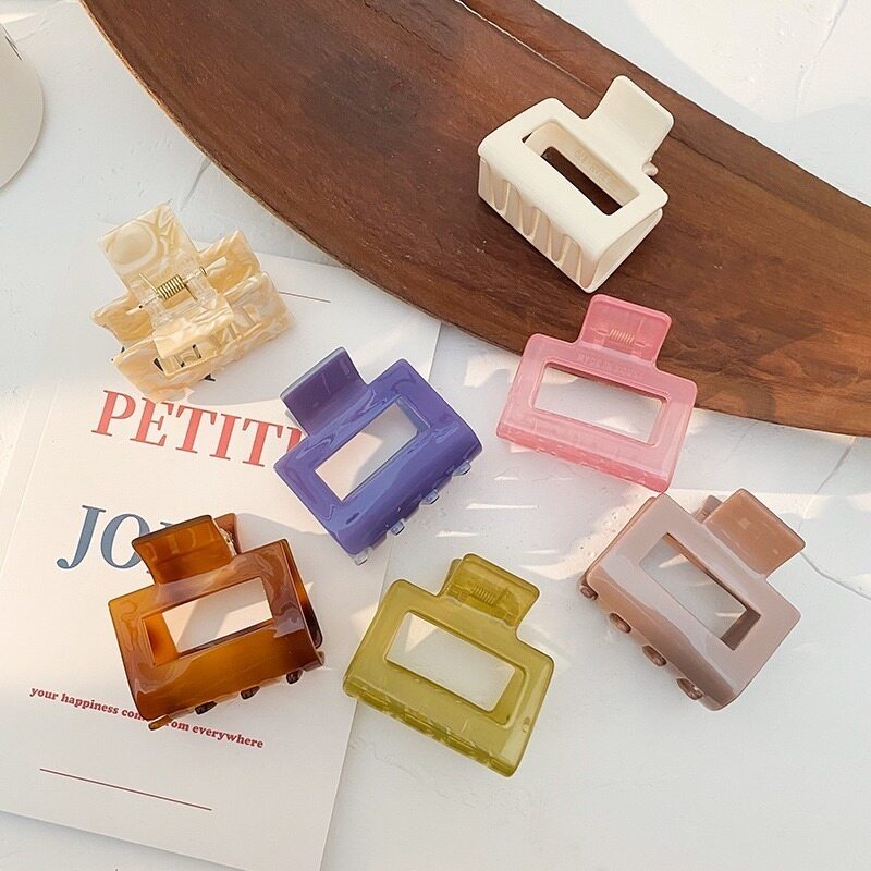 Korean Style Square Plastic Hairpin