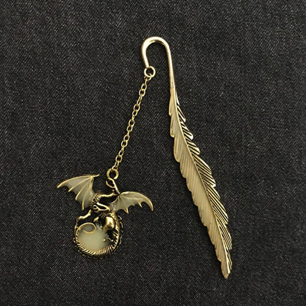 TSEVD Văn phòng Cung Cấp Đẹp Trường Giáo viên Quà Tặng Văn phòng phẩm dây chuyền Sáng Bookmark Kim loại Bookmark Feather Bookmarks Bookmark
