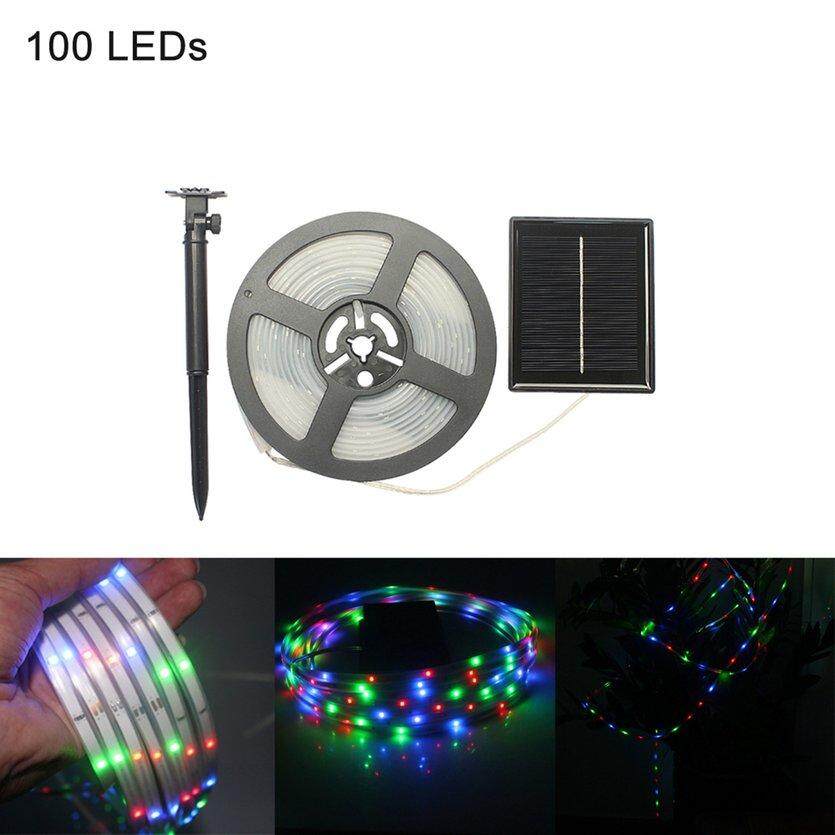 OH Năng Lượng Mặt Trời Dây Đèn 100 Đèn LED Trang Trí Đèn Festoon Đảng Đèn Cổ Tích Ánh Sáng