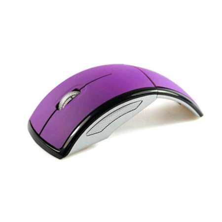 2.4GHz ไร้สายเมาส์โค้งพับได้พับได้แบบพกพา Arc เมาส์แบบออปติคัลพร้อมตัวรับสัญญาณ USB สำหรับคอมพิวเตอร์พีซีแลปท็อปโน้ตบุ๊คแท็บเล็ต MacBook