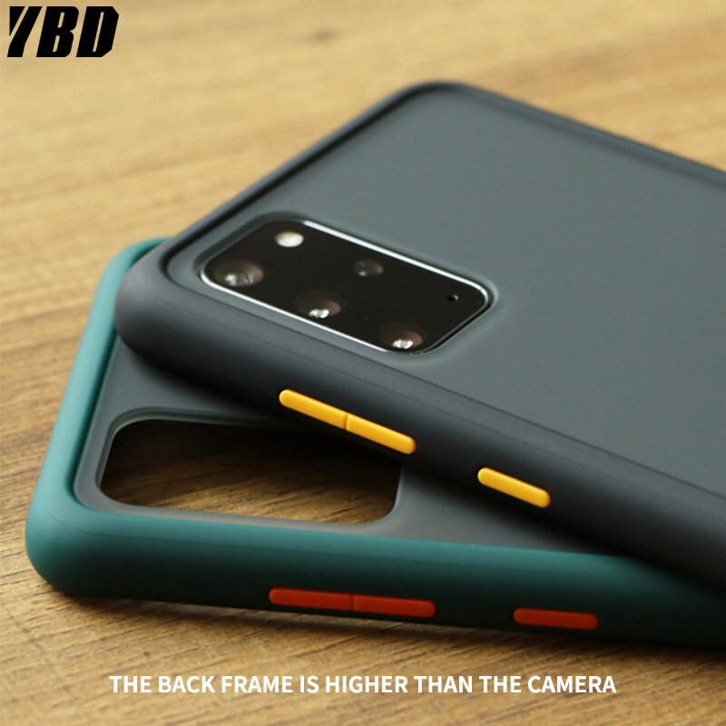 YBD case For Samsung Galaxy S20 / S20 PLUS / S20 Ultra 5G Bumper Shockproof Camera Lens Protection casing Hard Phone Cases Matte Back Cover