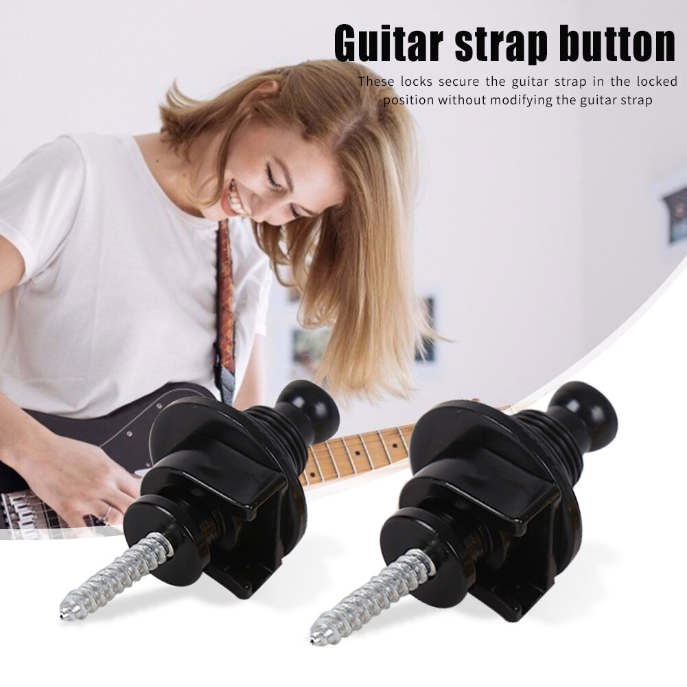 2 Nút Khóa Dây Đàn Ghi Ta Bass Nhạc Cụ Đinh Đai Chống Trượt