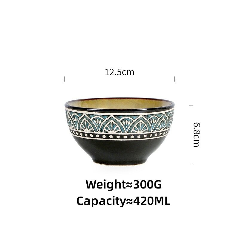 Omk merogo style ceramic bowl 300ml and 420ml