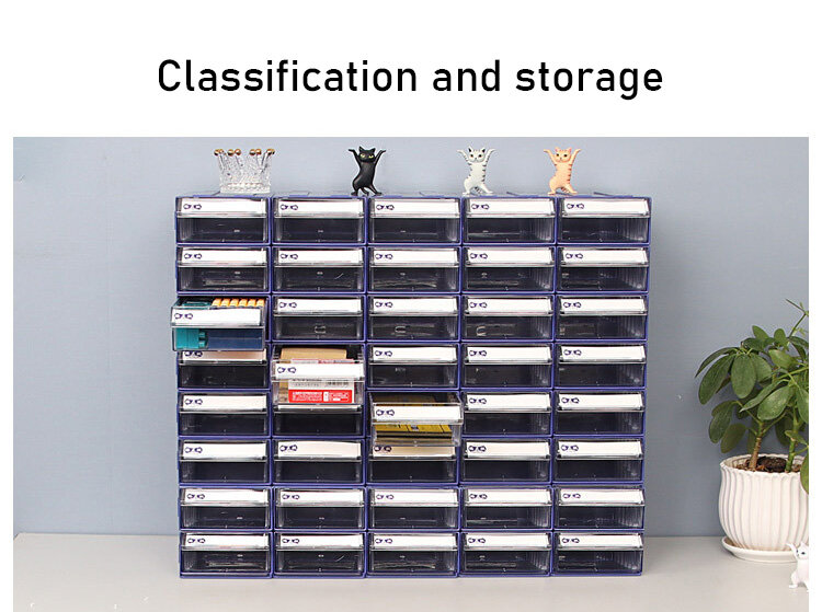 Multi-specification drawer desktop storage box free combination building blocks toy sorting box storage box
