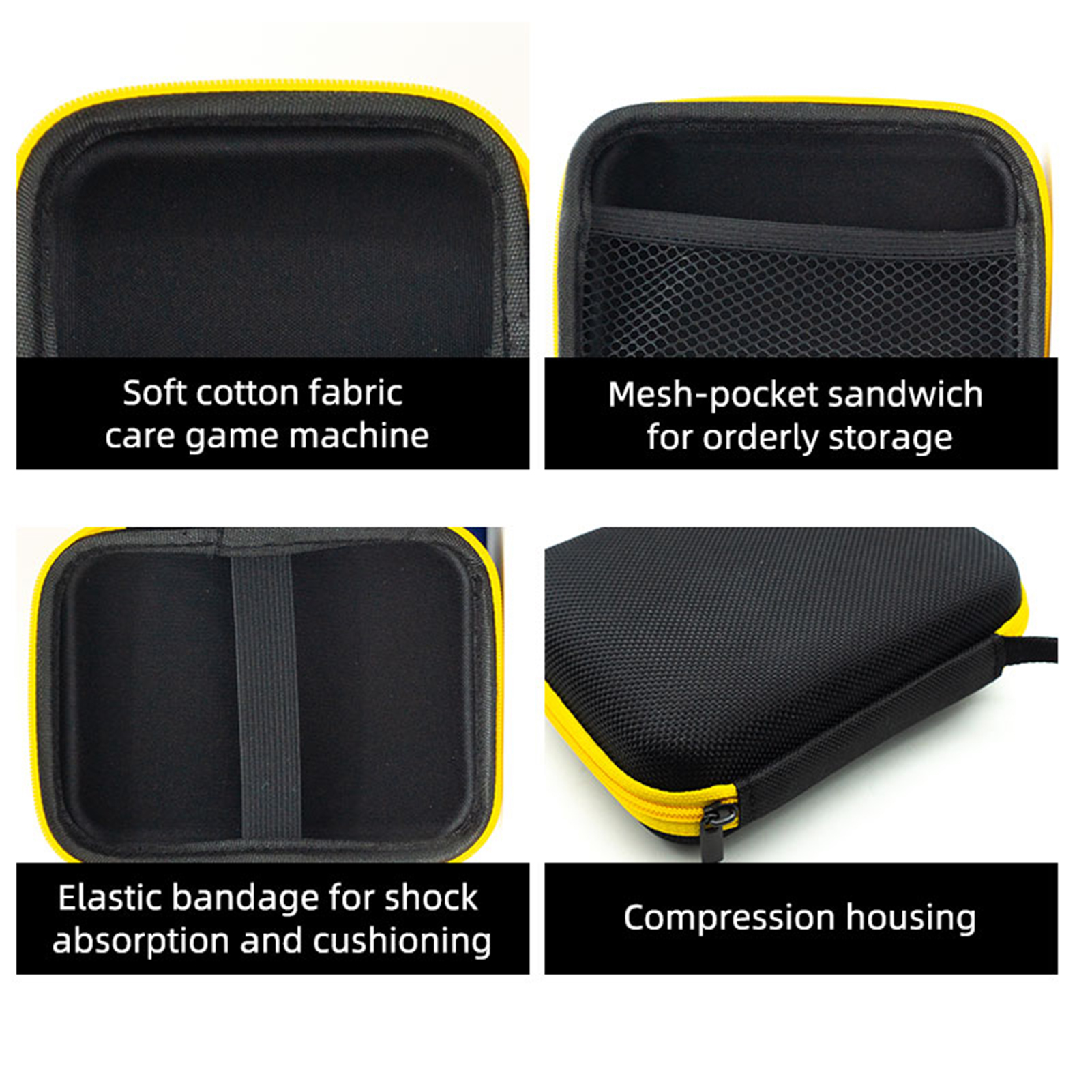【Ready】Storage Container Lightweight Drop-proof Shockproof Portable Waterproof Game Component EVA Game Console Storage Bag for Miyoo Mini Plus