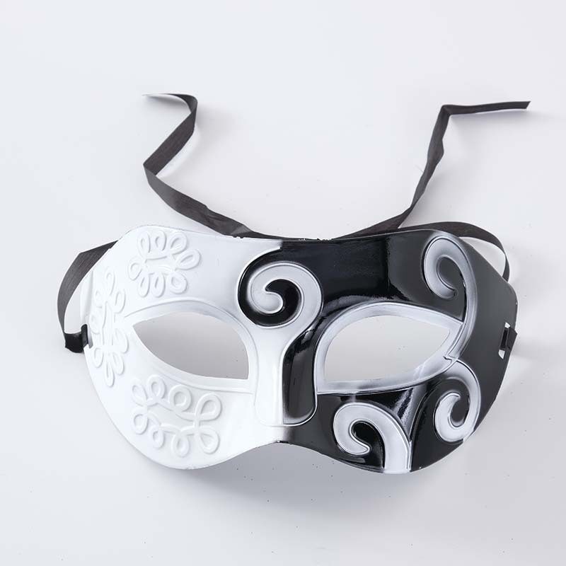 Boyroom 10*16cm Adult Unisex Masquerade Mask, Party Prom Ball Vintage Mask, Back Straps Tie Half Face Mask for Halloween, Mardi Gras Party