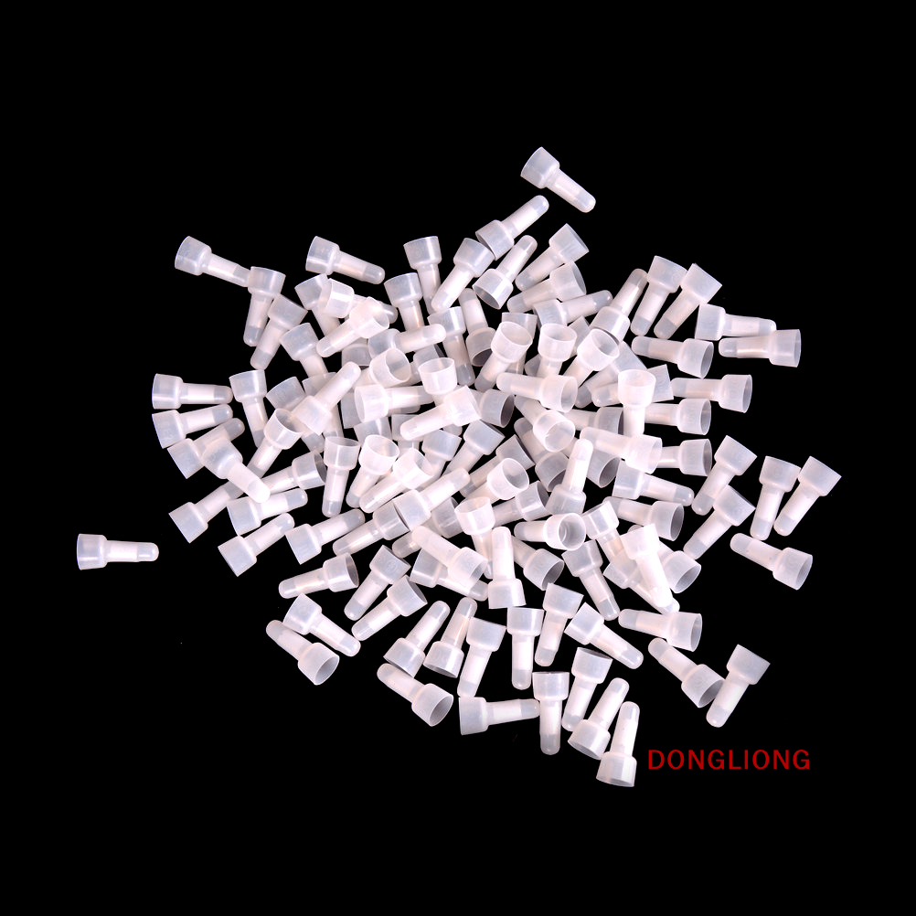 Dongliong 100pcs closed end crimp caps electrical wire terminals connector cap awg 16-14