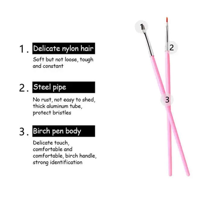 OrzBuy (in Stock) 37 Pack Nail Art Kit, Professional Nail Artist tools Set Beauty Painting Polish Drawing Makeup Brush Set With Dotting Tools