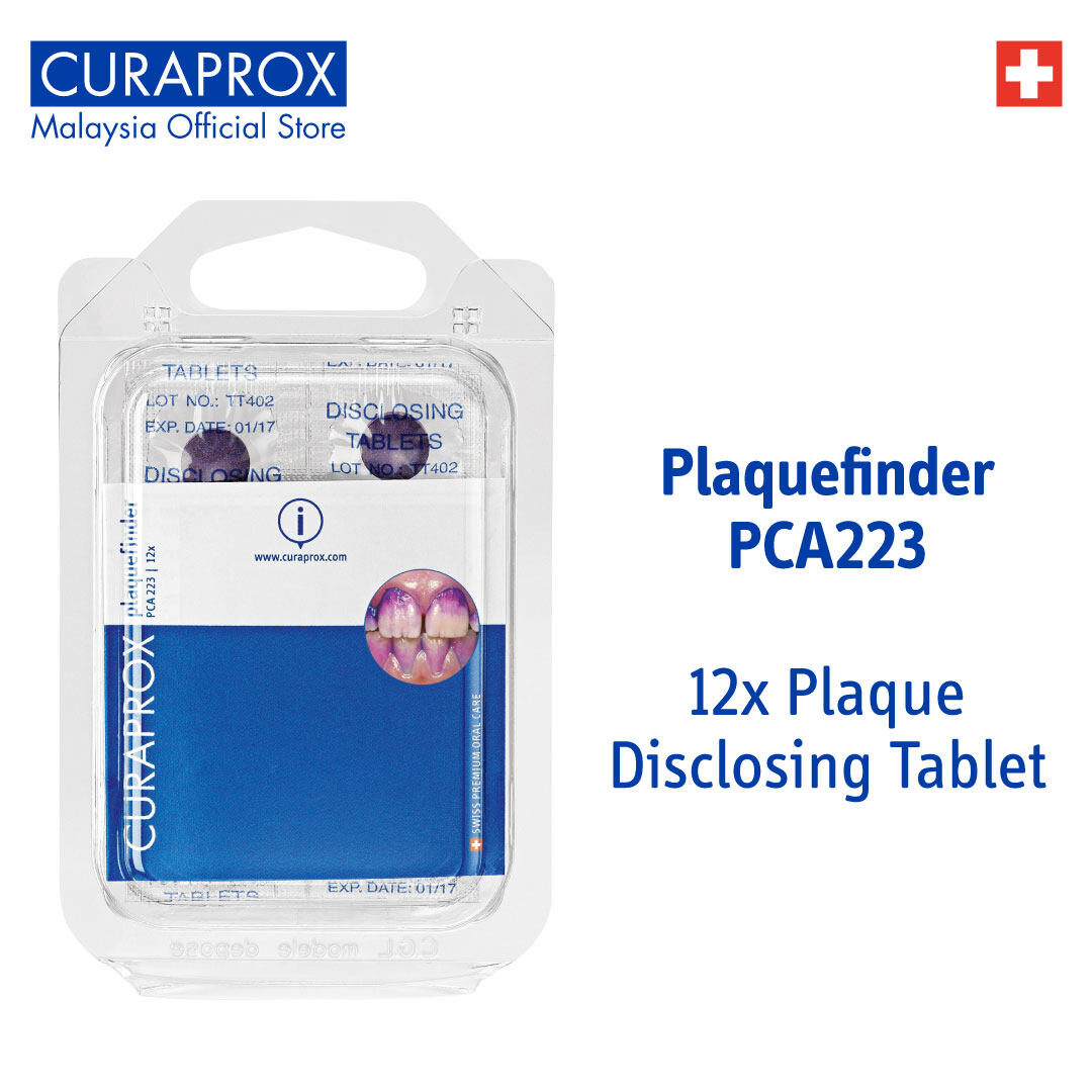 CURAPROX PCA223 Plaquefinder 12x Plaque Disclosing Tablets Made in