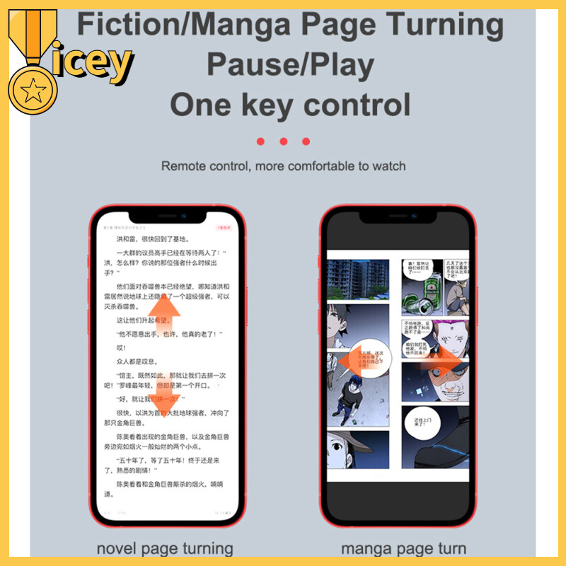 Tik Tok Ring Remote Control Portable Bluetooth Compatible Phone Selfie Timer Page Turner Controller Play Phone Artifact