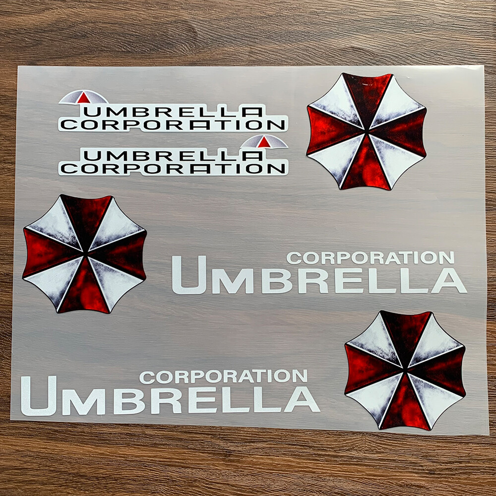 Umbrella Corporation Resident Evil Car Stickers Motorcycle Fuel Tank Cover Decalls