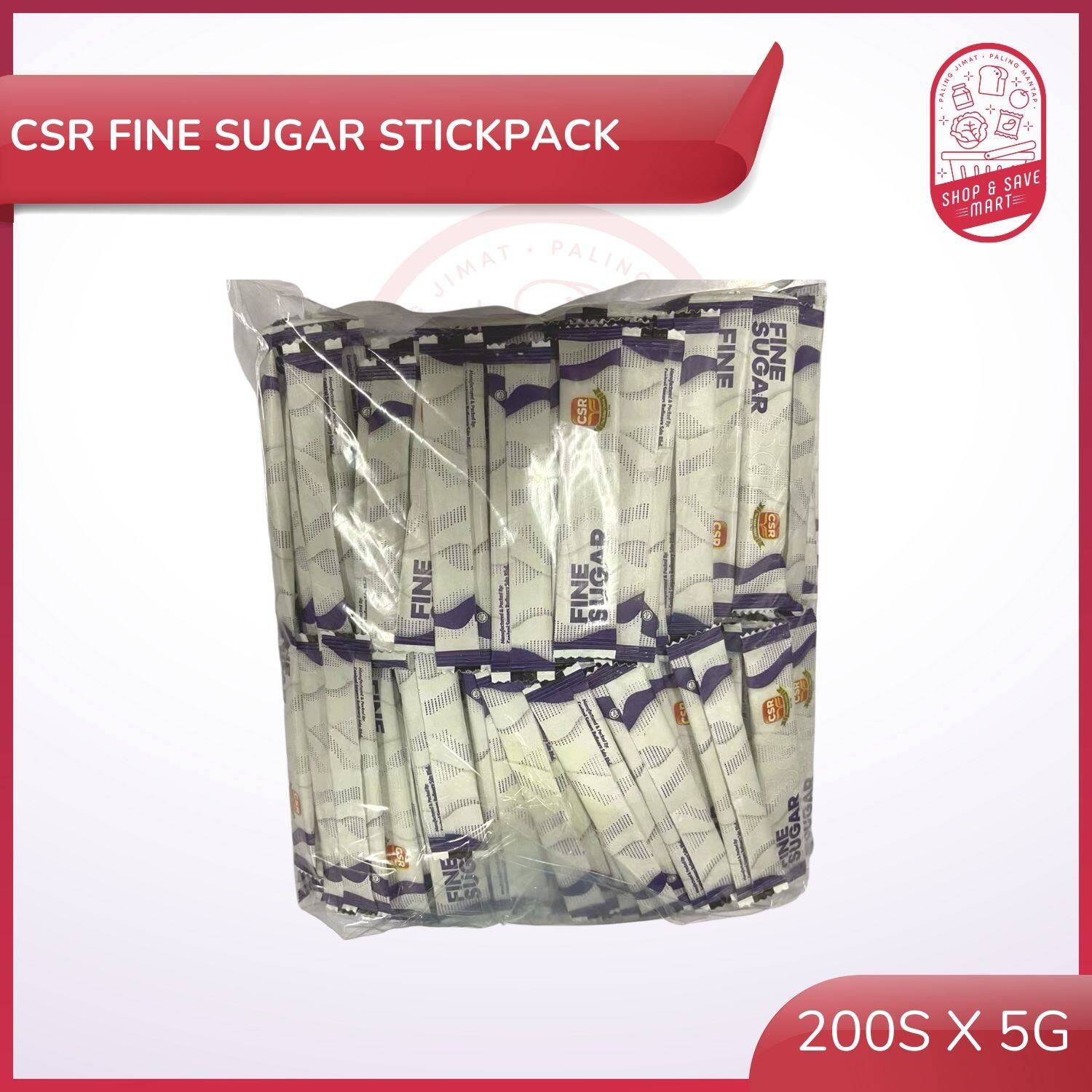 CSR Sugar Sachet Economy Pack (200s x 5g) 1kg ( Fine Sugar Sachet