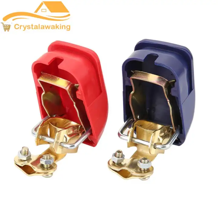 1 Pair 12V Quick Release Battery Terminals Clamps Clip for Car Caravan Boat