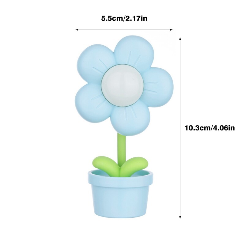 Liliar Cute Imitation Flower Table Lamp Led Night Light Desktop Light Creative Gift For Children