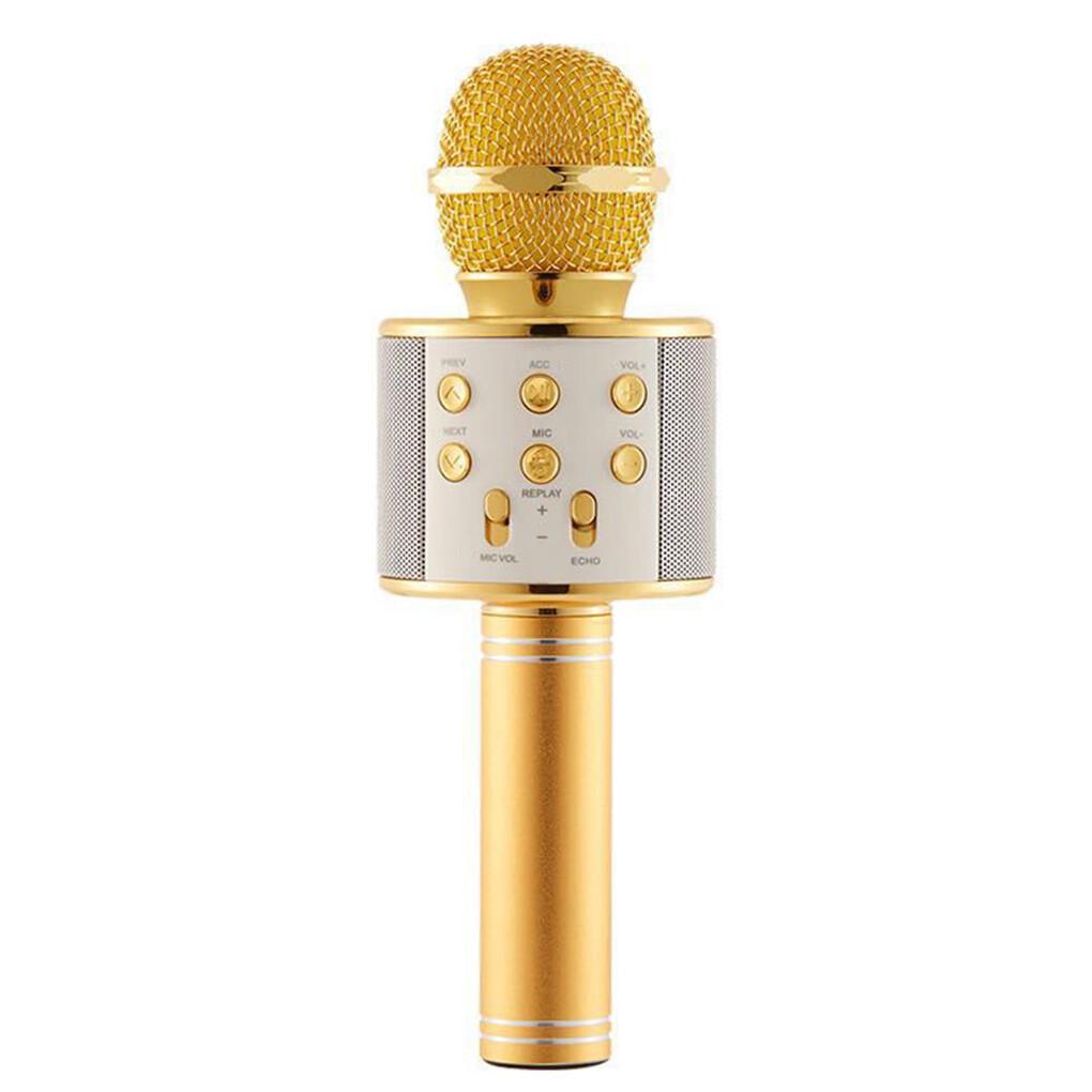 KTV Party Bluetooth-compatible Handheld Microphone Portable Wireless Volume Adjustment Karaoke Speaker Mic Button Operation